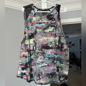 Lululemon Multicolor Abstract Women's Tank Top Size 6